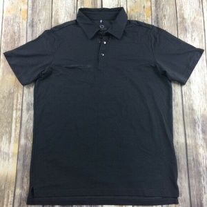 Longball Mens Black Golf Shirt Size XL